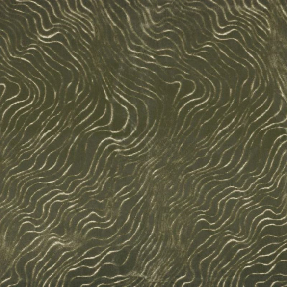 Jacquard velours Piti kaki Casamance