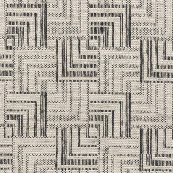 Voile effet raphia Papago noir Casamance 309 cm