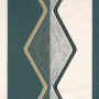 Tissu brodé Mesa pétrole Casamance