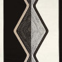 Tissu brodé Mesa noir Casamance
