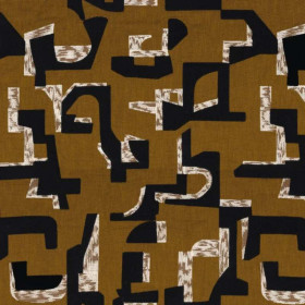 Tissu brodé Colorado mordore Casamance