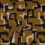 Tissu brodé Colorado mordore Casamance