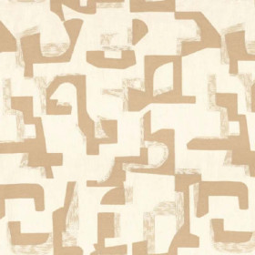 Tissu brodé Colorado crème Casamance