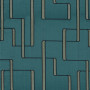 Jacquard géométrique Lusio pétrole Casamance