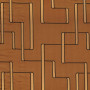 Jacquard géométrique Lusio terre de sienne Casamance