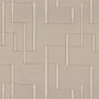 Jacquard géométrique Lusio marron glacé Casamance