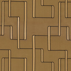 Jacquard géométrique Lusio mordoré Casamance