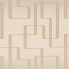 Jacquard géométrique Lusio sable Casamance