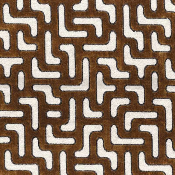Jacquard velours Bryce mordoré Casamance