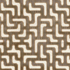 Jacquard velours Bryce taupe Casamance