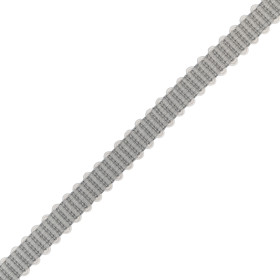 Galon serpentine 17 mm gris
