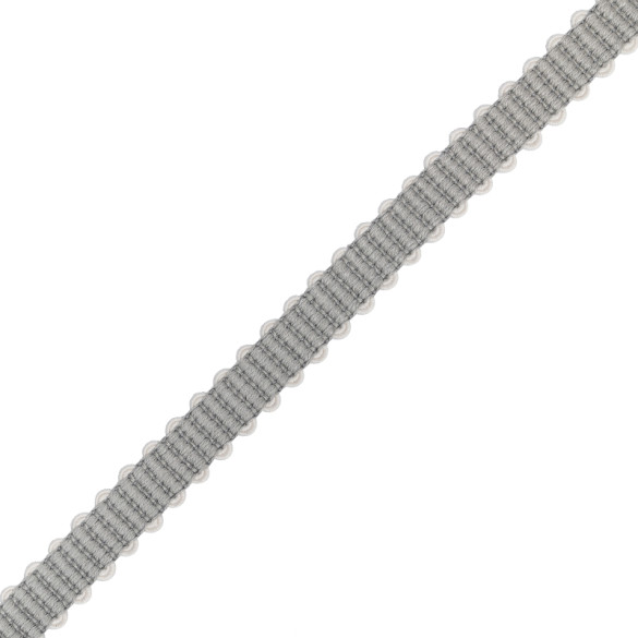 Galon serpentine 17 mm gris
