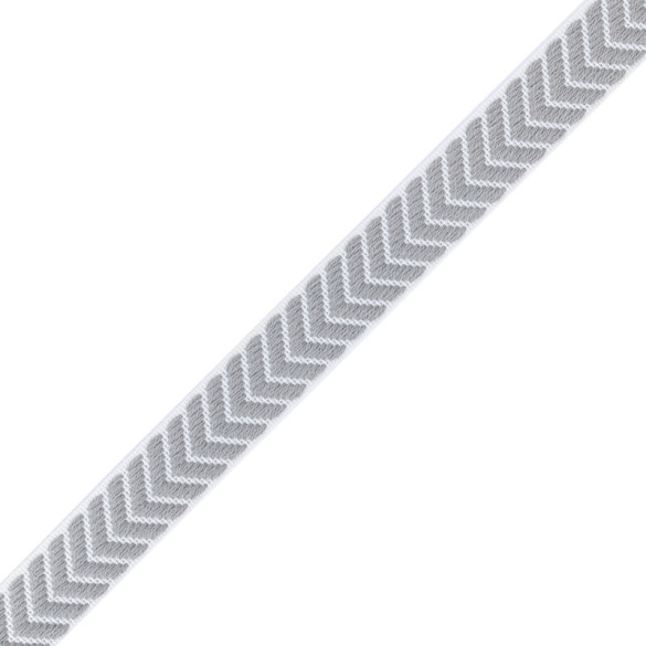 Galon chevron 20 mm gris