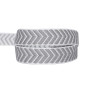 Galon chevron 20 mm gris