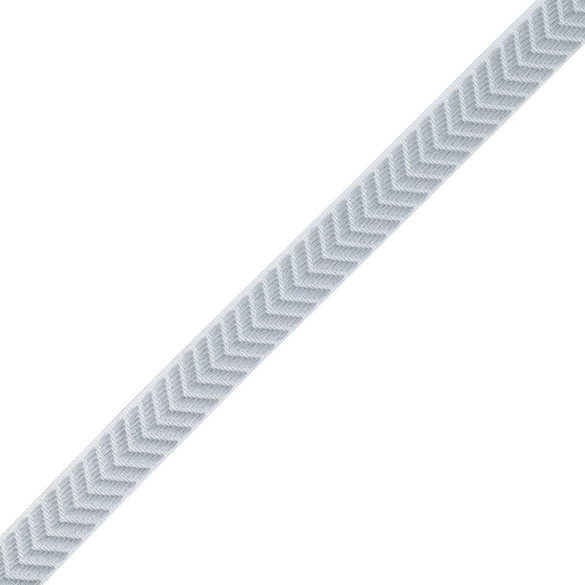 Galon chevron 20 mm bleu gris