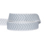 Galon chevron 20 mm bleu gris
