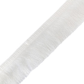 Frange effilé 8 cm blanc