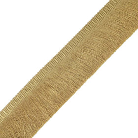 Frange effilé 8 cm doré