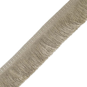 Frange effilé 8 cm beige