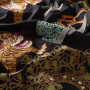 Tissu brodé Nostalgia noir Jab