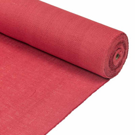 Toile de jute rouge 330 gr/m² 140 cm - 25m