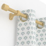 Kit tringle à rideau bois naturel verni Ø20 mm X 150 cm