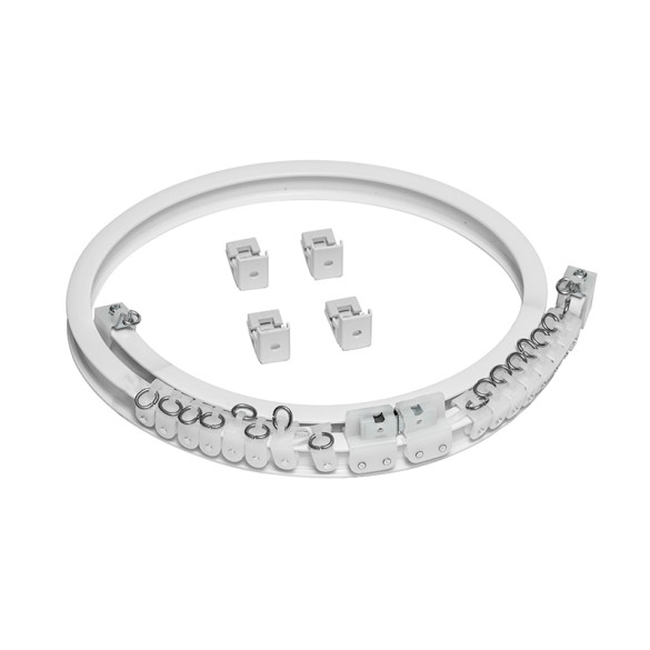 Rail rideau flexible et accessoires - kit de 5 mètres
