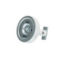Support plafond en suspension 5 cm pour rail rideau CRS Ø20/28 mm - Blanc