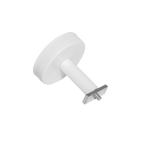 Support plafond en suspension 5 cm pour rail rideau CRS Ø20/28 mm - Blanc