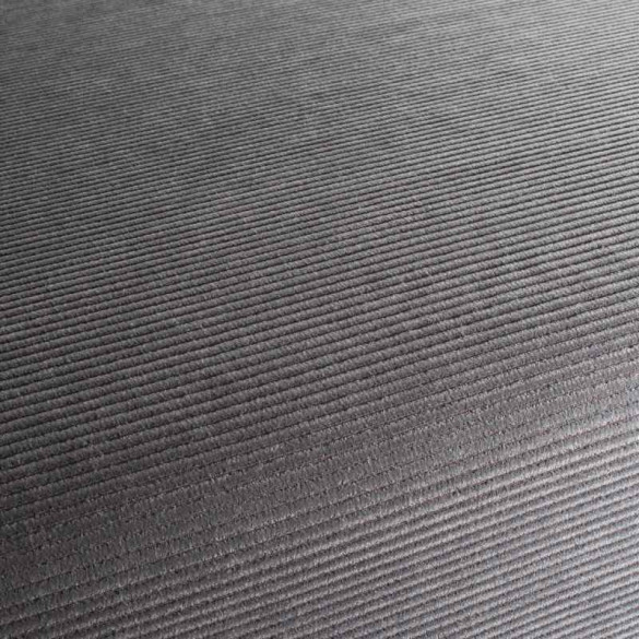 Velours cotelé à rayures Silas gris acier Jab
