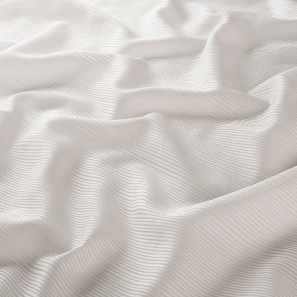 Voile tissé à rayures Pin ivoire Jab 310 cm