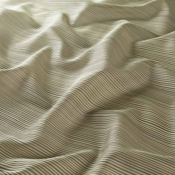 Voile tissé à rayures Pin vert Jab 310 cm