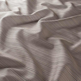 Voile tissé à rayures Pin taupe Jab 310 cm