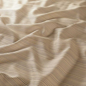 Voile tissé à rayures Pin camel Jab 310 cm
