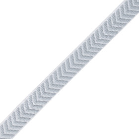 Galon chevron 20 mm bleu gris