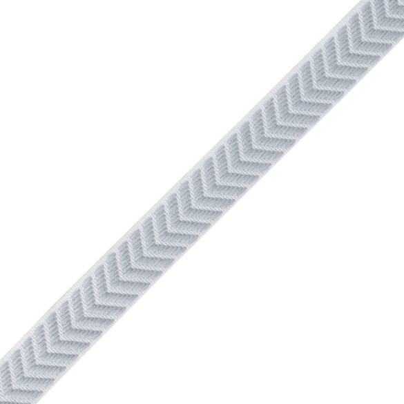 Galon chevron 20 mm bleu gris