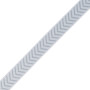 Galon chevron 20 mm bleu gris