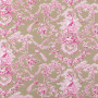 Toile de jouy fuschia lin Ludivine Thevenon