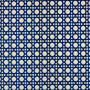 Tissu extérieur Cannage velours bleu écru Thevenon