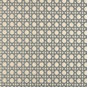 Tissu extérieur Cannage velours gris écru Thevenon