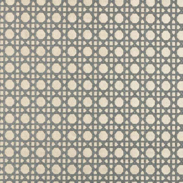 Tissu extérieur Cannage velours gris écru Thevenon