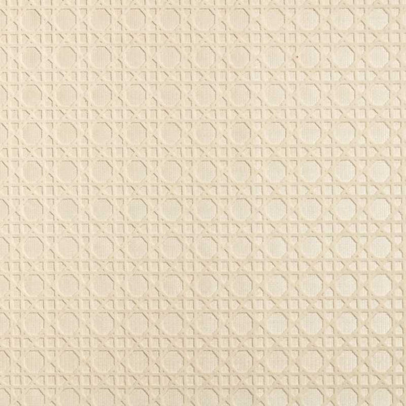 Tissu extérieur Cannage velours blanc cassé écru Thevenon