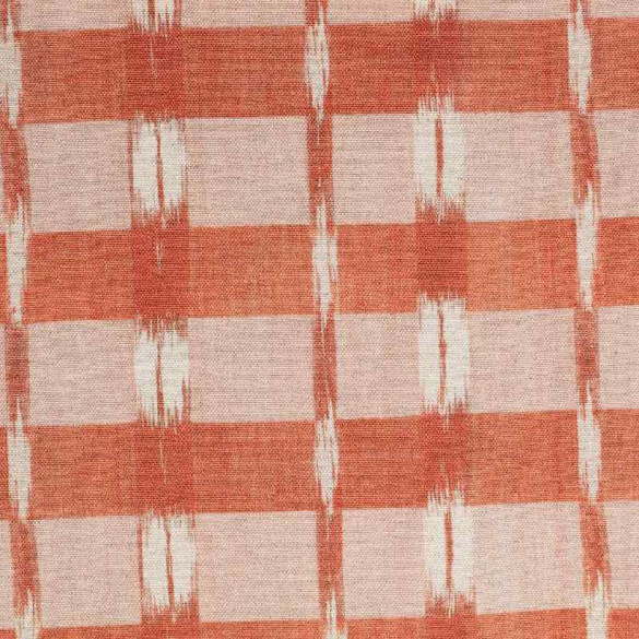 Tissu extérieur French Ikat cayenne Thevenon