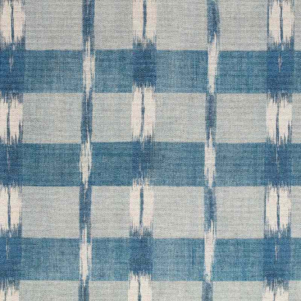 Tissu extérieur French Ikat indigo Thevenon