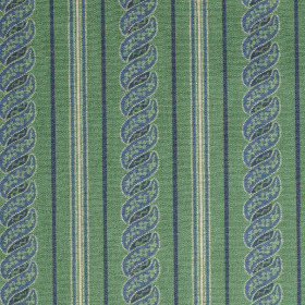Tissu extérieur Menerbes Stripe thyme green Thevenon