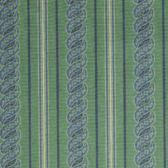 Tissu extérieur Menerbes Stripe thyme green Thevenon