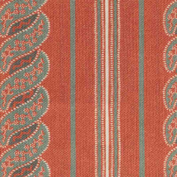 Tissu extérieur Menerbes Stripe cayenne red Thevenon