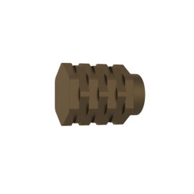 Embout cylindre Meca design Ø20 mm bronze forgé, lot de 2