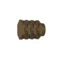 Embout cylindre Meca design Ø20 mm bronze forgé, lot de 2