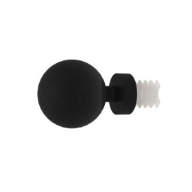 Embout boule Ø20 mm black forgé, lot de 2